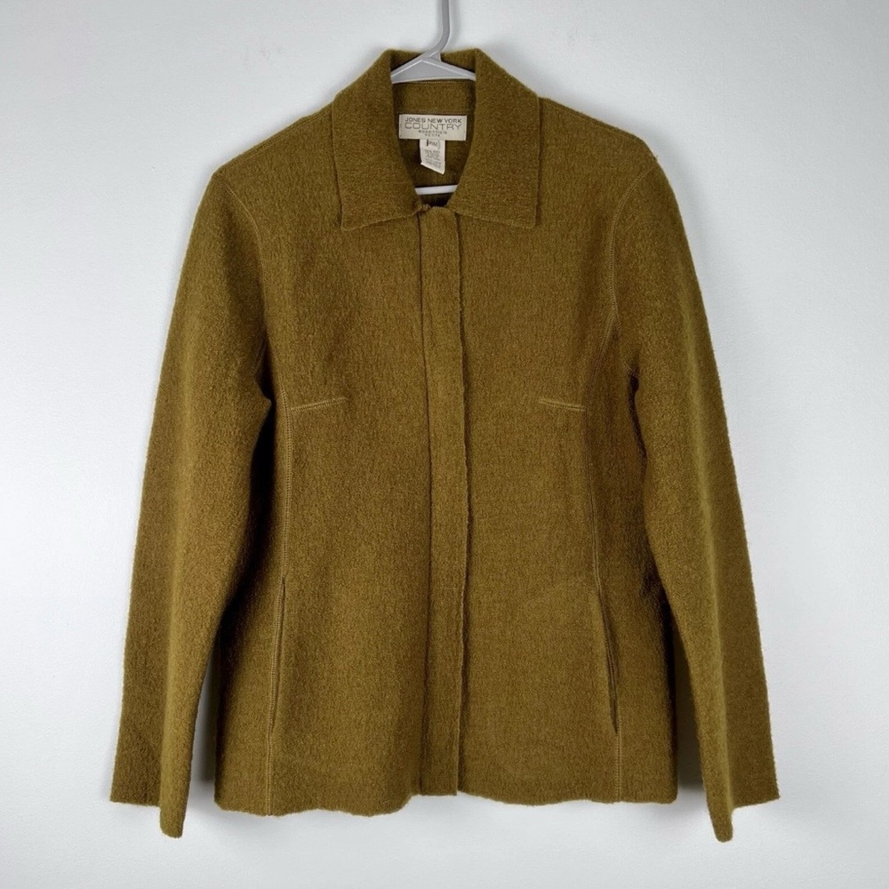 Vintage Jones New York Country essential Olive Wool Jacket